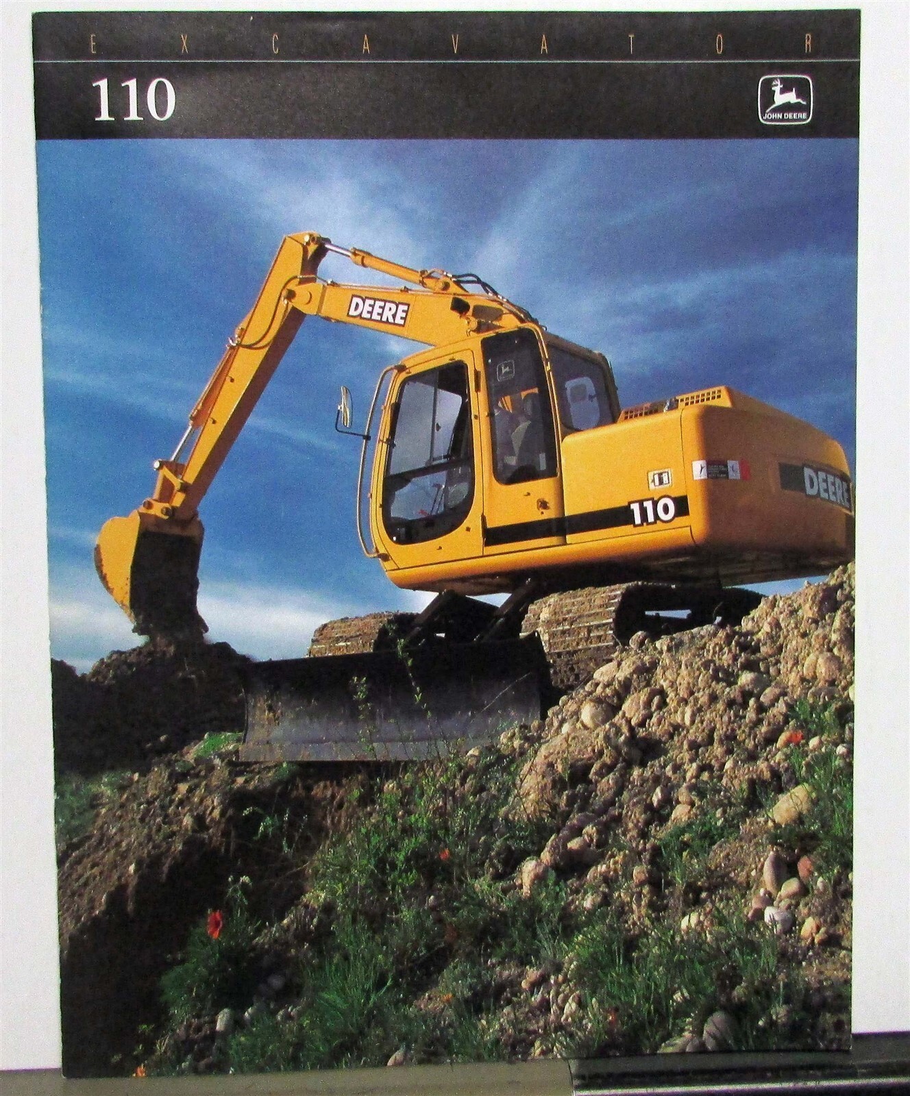 1999 John Deere 110 Excavator Specifications Construction Brochure