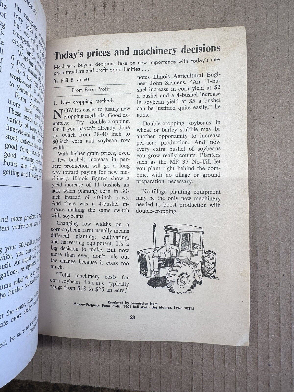 Collection Of Vintage FARMERS DIGEST- Assortment Of 1974