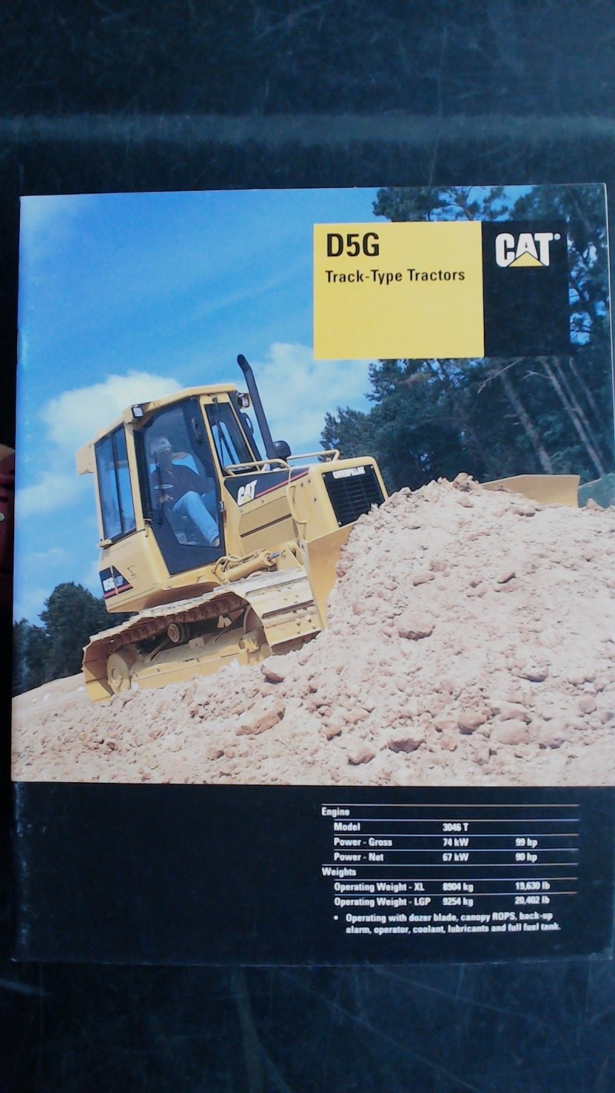 Caterpillar D5G Track-Type Tractors Brochure 2001 Agriculture