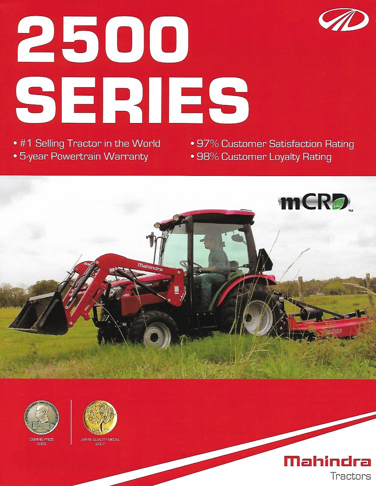Farm Tractor Brochure – Mahindra – 2538 et al – 2500 series – 2016 (F8475)