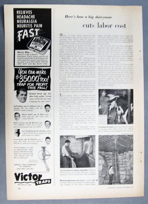 Original 1951 Dairy Farmer Article Photo Endorsed Floyd Holmes Lawyersville NY
