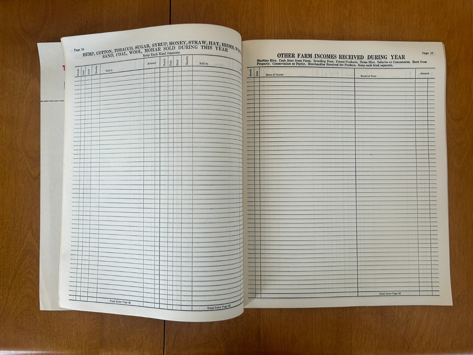 Vintage 1950 Kendall Farm Record Book – Valley Machine Sales