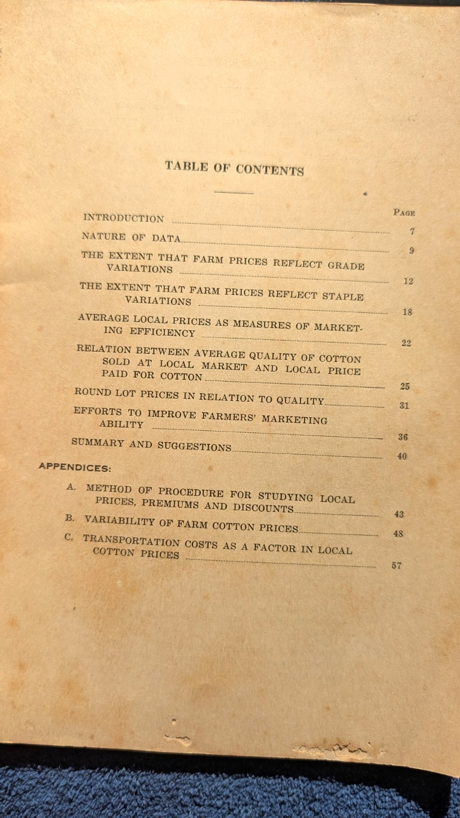 COTTON Agricultural North Carolina FARM PRICES & MARKETING Bulletins 1934-1935