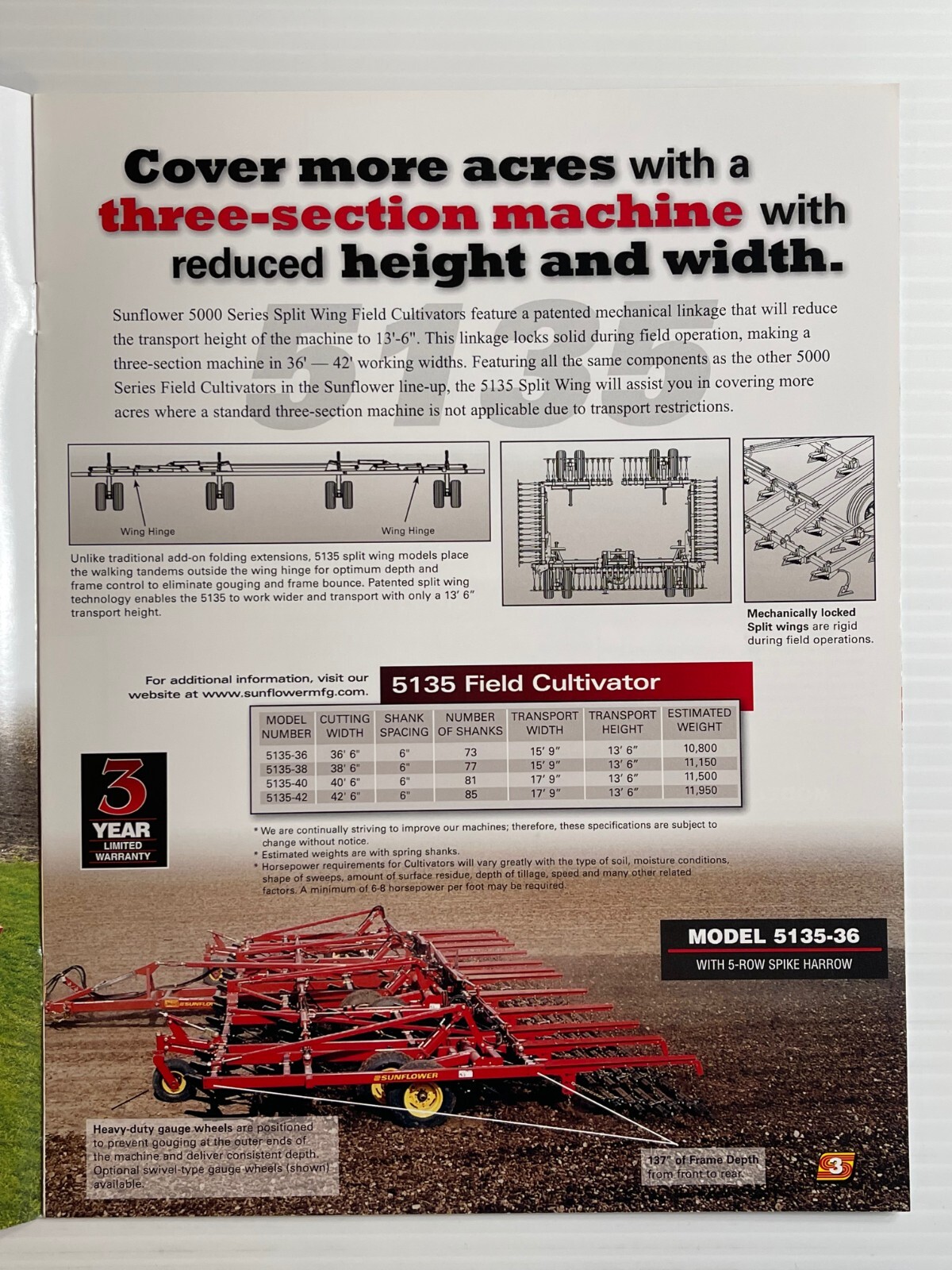 Sunflower – Seedbed Preparation Tools – Sales Brochure *Original Brochure* 2008