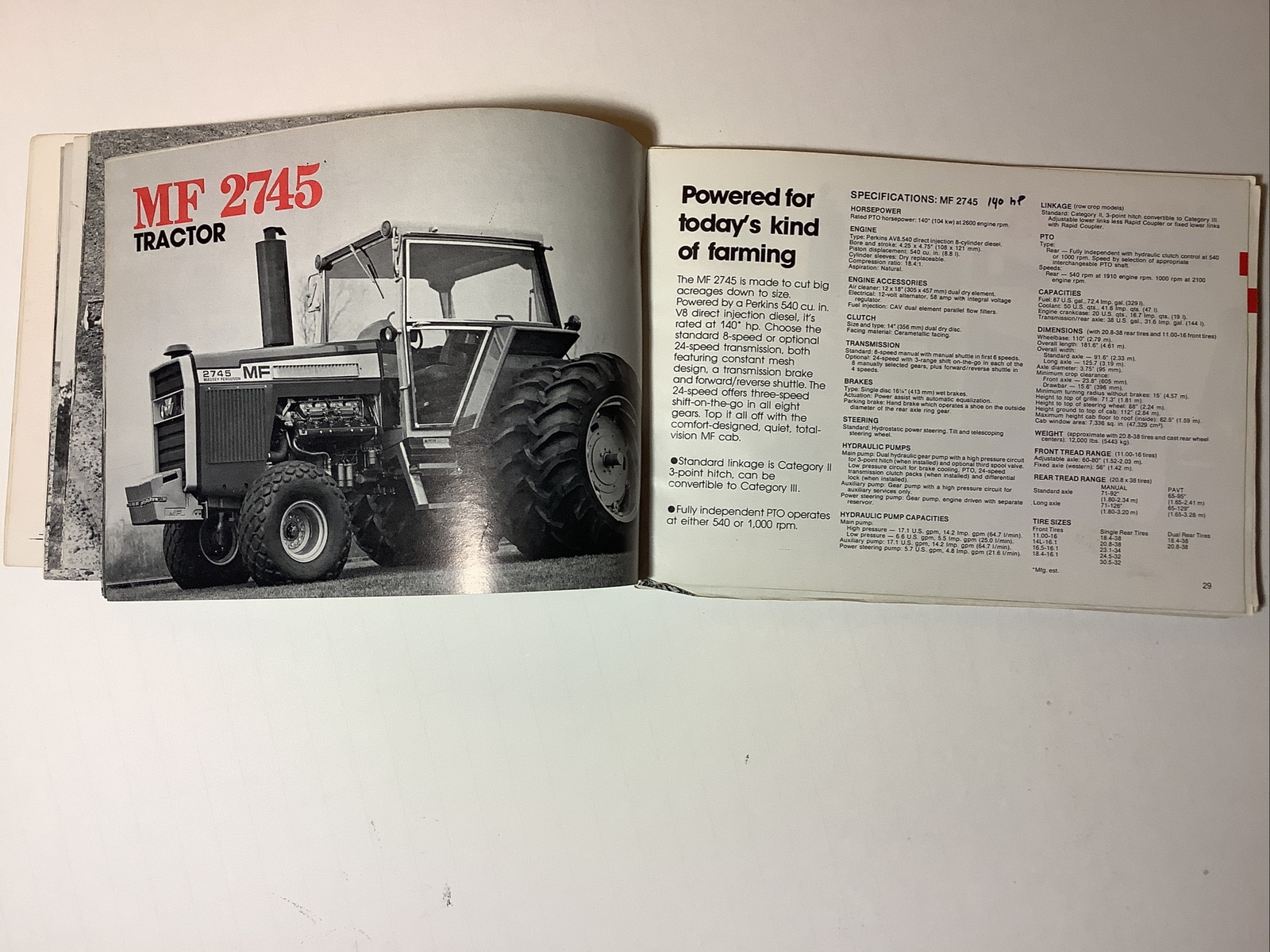 MASSEY-FERGUSON FARM MACHINERY GUIDE 1978 EDITION 212 PAGES