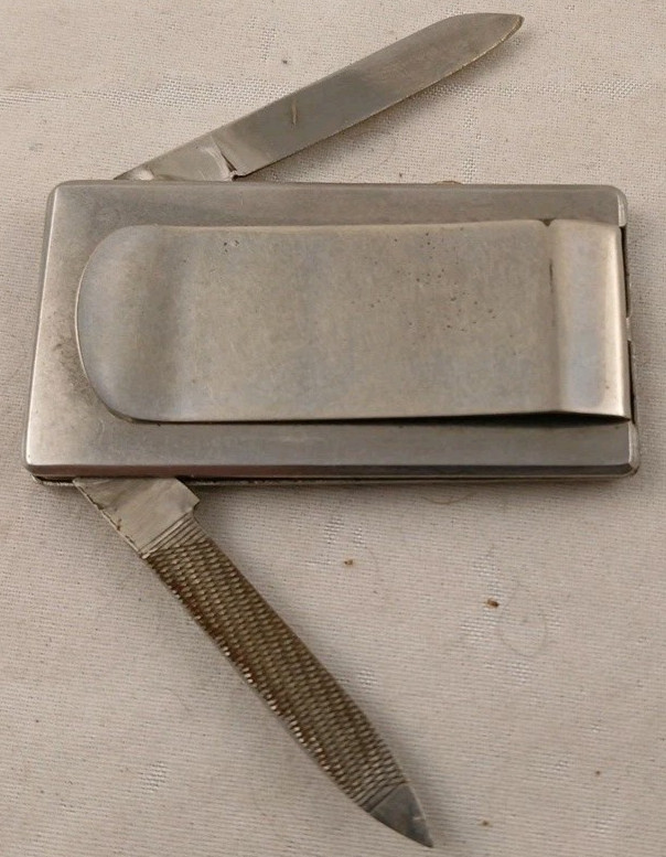 Vintage DOW Chemical Vegetation Control Pocket Knife/Money Clip
