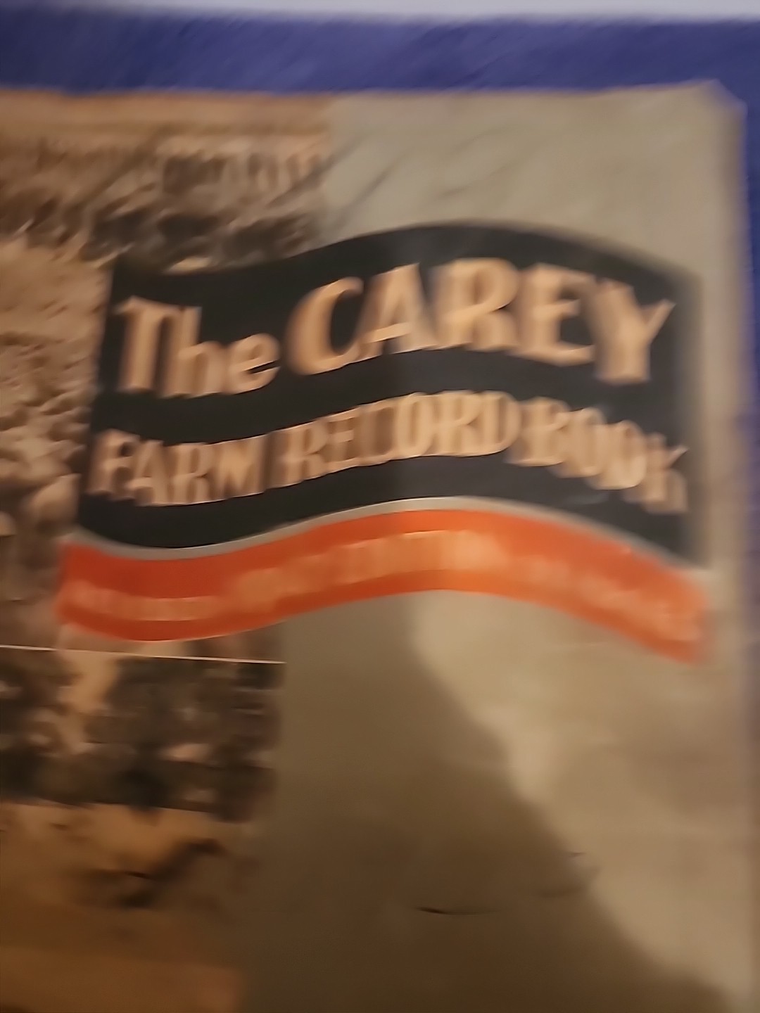 1947 EDITION;CAREY FARM RECORD BOOK;SHERRILL,IA;USED!!!!J.J. BEHR