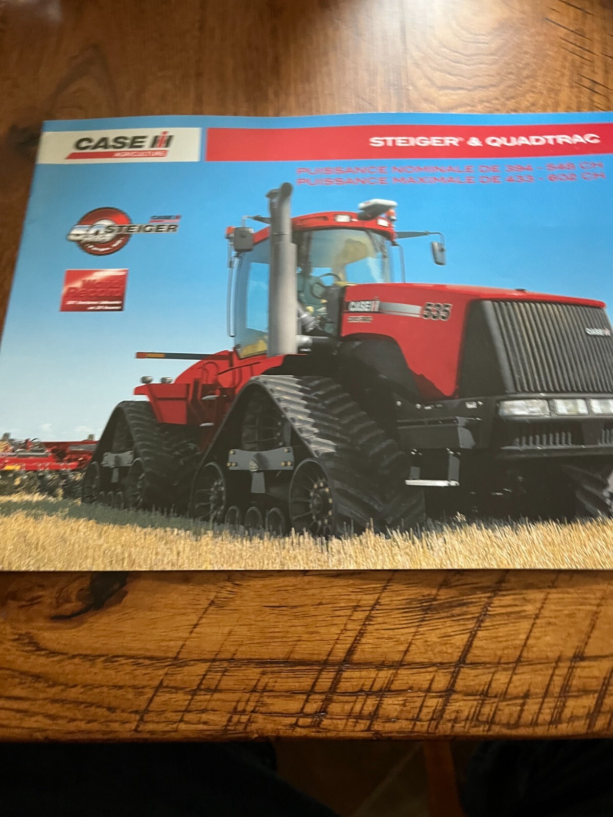 Case International Steiger & Quadtrac Tractor In French Brochure FCCA