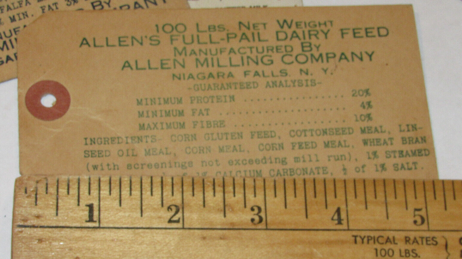 8 VTG 1930s ANIMAL FEED LABELS! FOR POULTRY & DAIRY! BONE MEAL/DRIED BUTTERMILK!