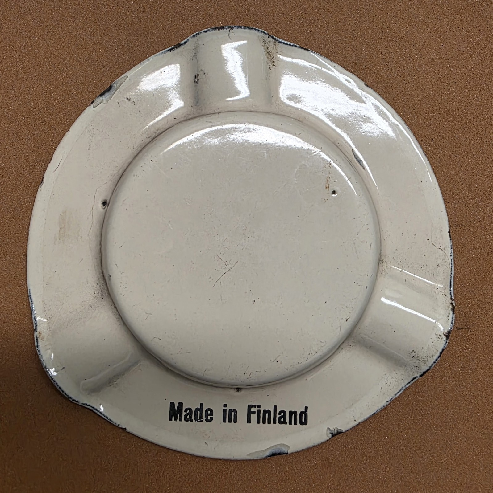VTG RITE WAY PRODUCTS LACTA MILKA SEPARATORS CHICAGO IL. PORCELAIN SIGN ASHTRAY