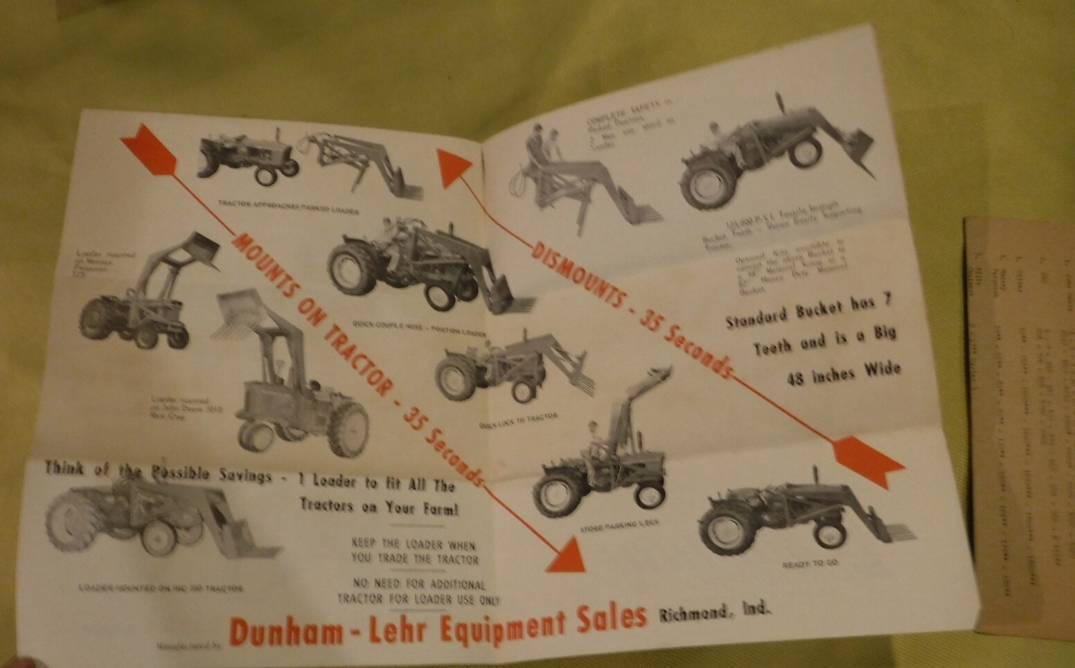 DUNHAM HYDRAULIC LOADERS 1966 FARMER AG DUNHAM-LEHR EQUIPMENT SALES
