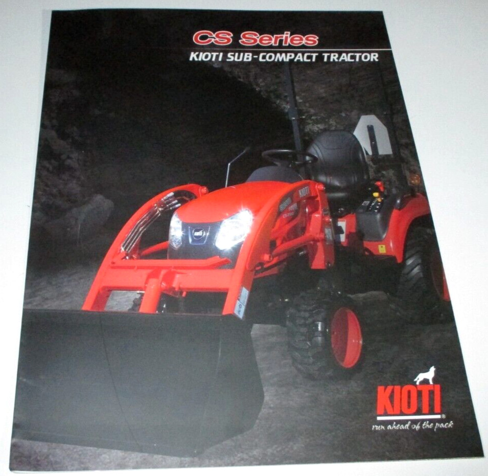 *Kioti CS Series CS2210 & CS2510 Sub Compact Tractor Sales Brochure Literature