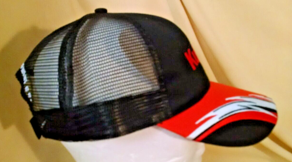 KUBOTA HAT BASEBALL CAP ORANGE BLACK NWOT MESH ADJ WOODSTOCK EQUIP VA K PRODUCTS