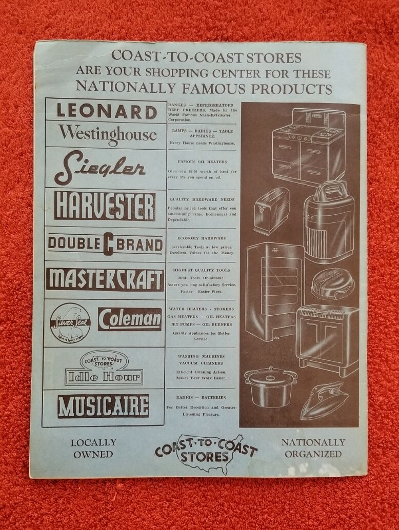 Coast to Coast Farm Record Book 1950 Agriculture Farmers Income Tax Blank Record
