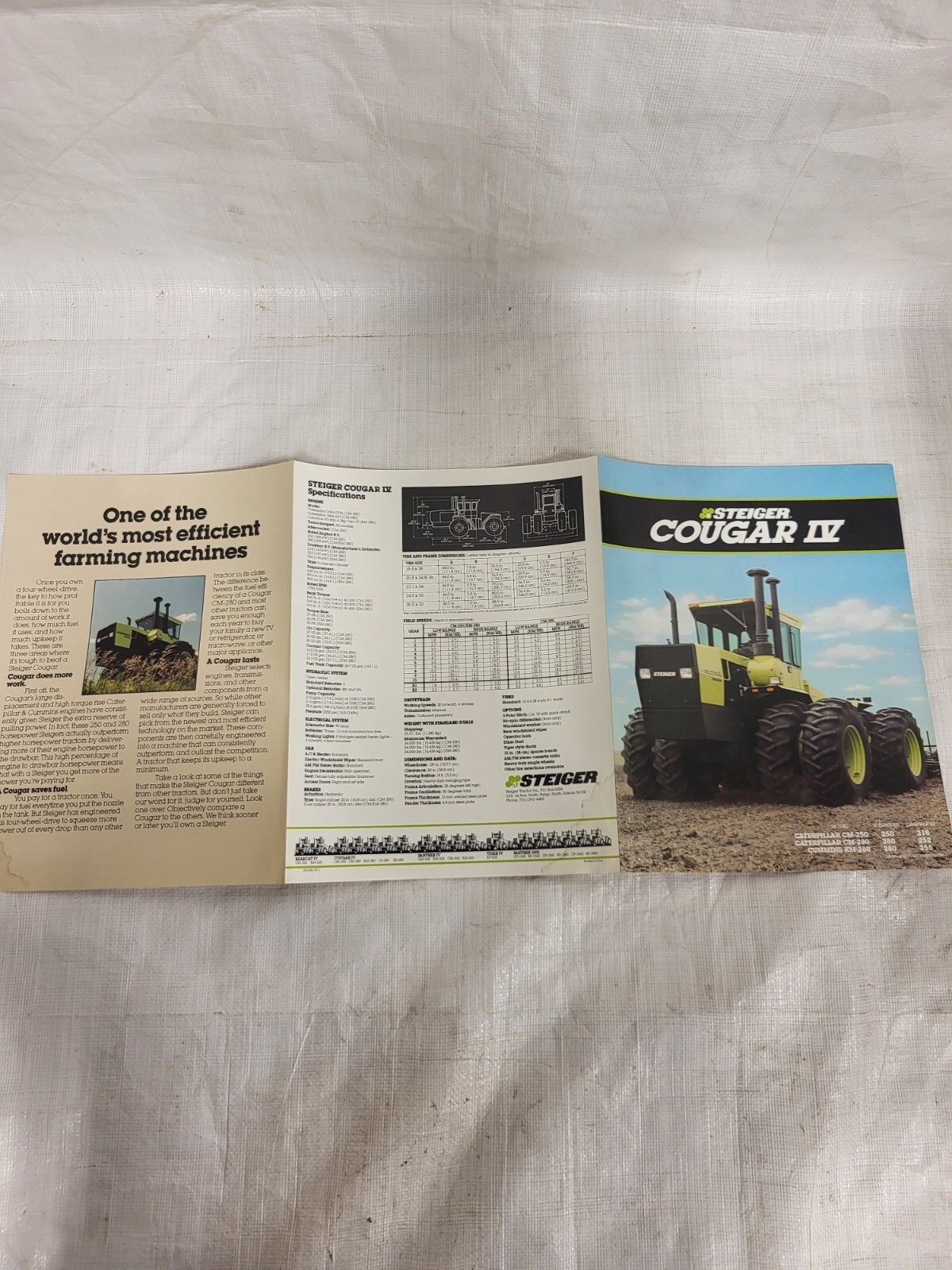Original Steiger Cougar IV Tractor Brochure