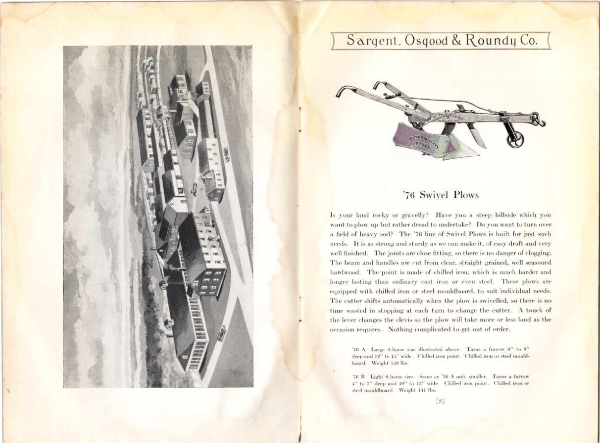 Original Antique Sargent, Osgood & Roundy Co. Catalog No 2A Farm Equipment