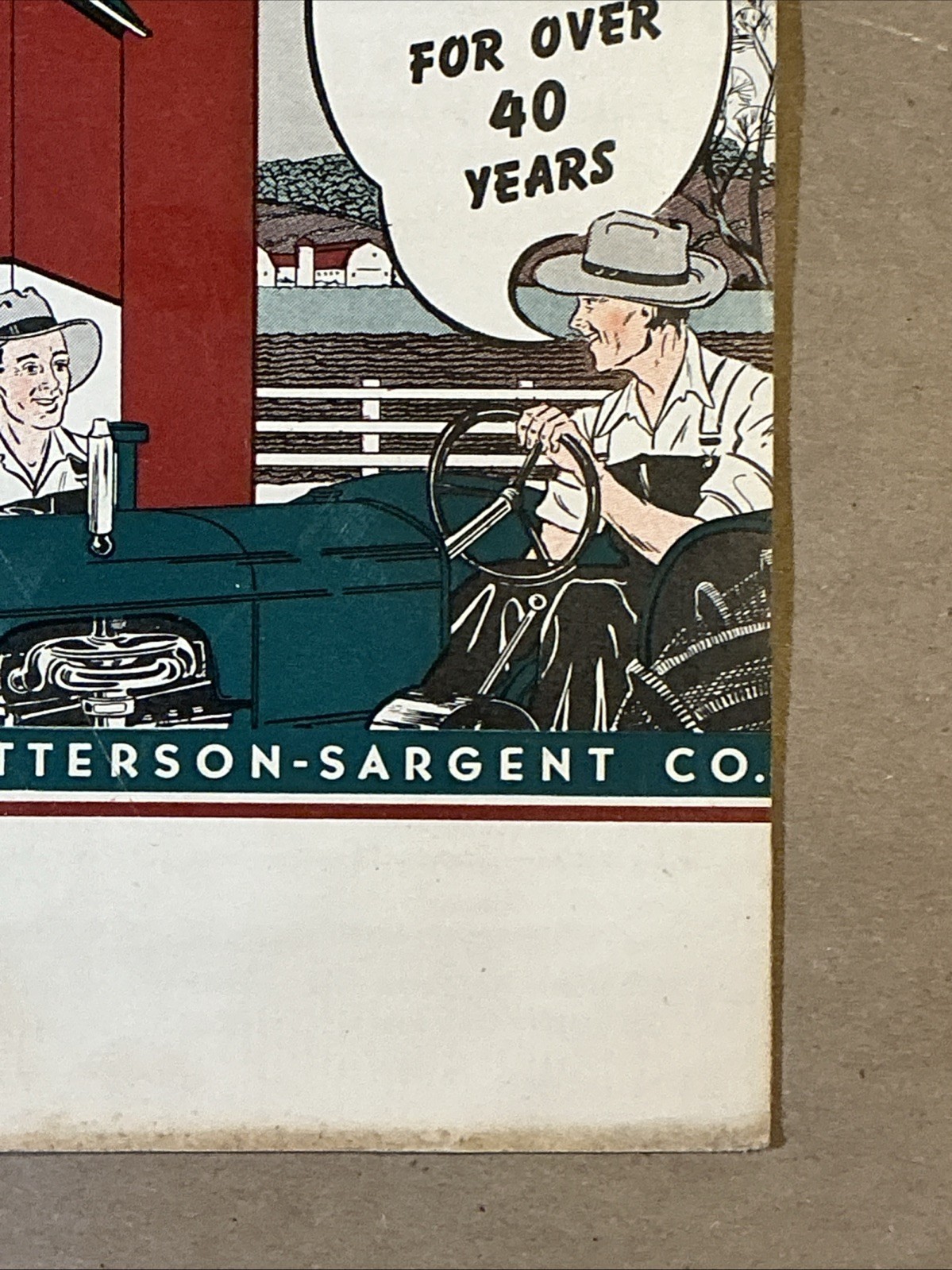 Vintage 1950 Tractor Colors BPS Paint Brochure INV-AD14