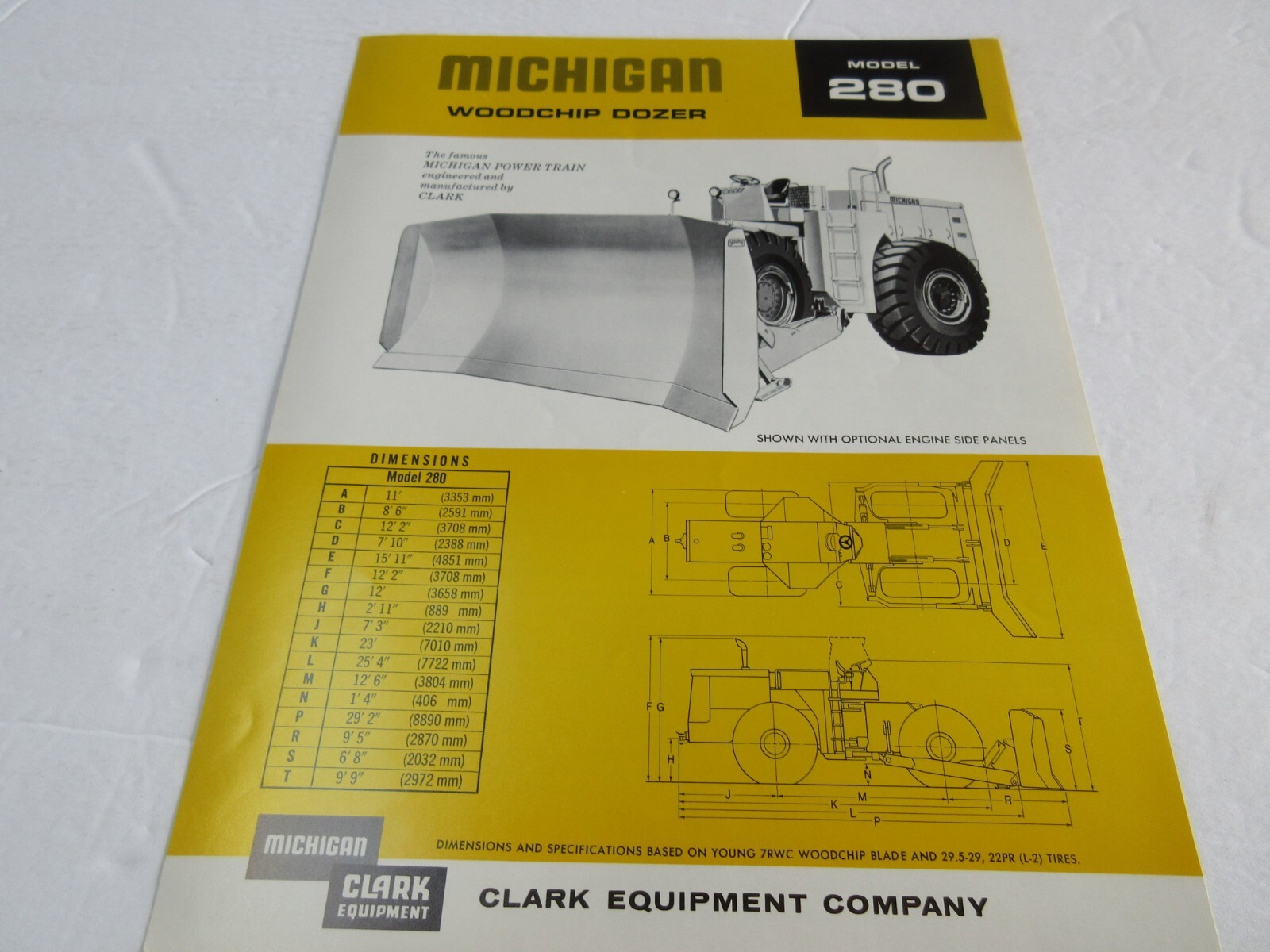 Clark Michigan 280 Woodchip Dozer 2 Page