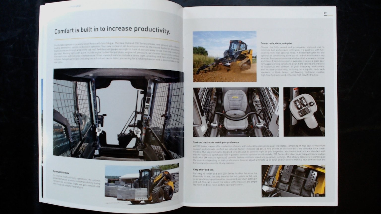 New Holland Skid Steer Loaders Brochure Construction Equipment Catalog