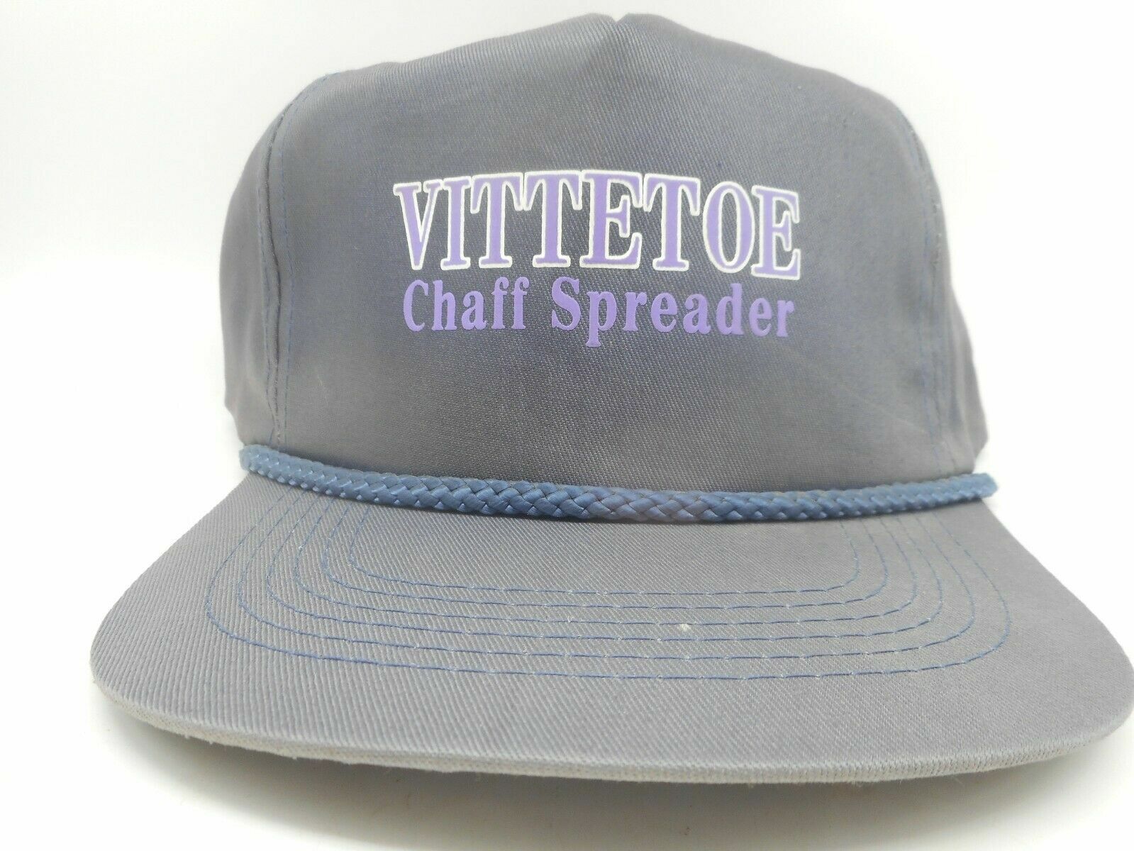 Vintage Vittetoe Chaff Spreader Farming Adjustable Snap Back Hat