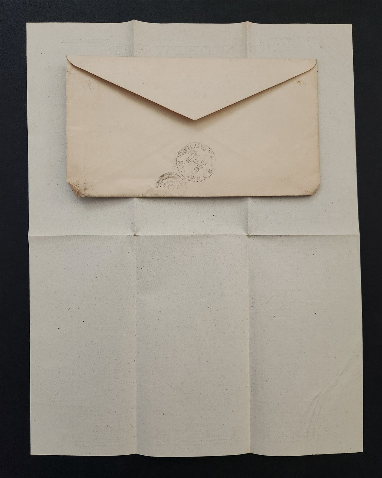 1880s antique JOHN DETWILER phila pa AD ENVELOPE produce merchant aurora HUSTED