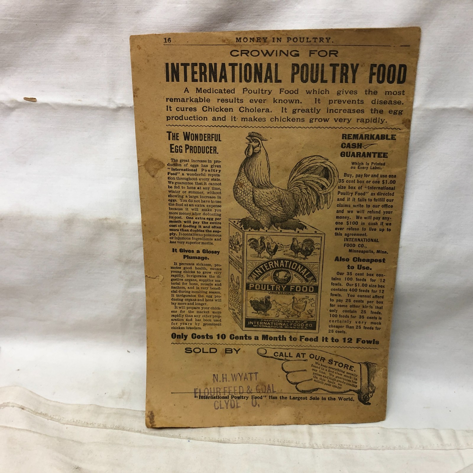 c1900s Money in Poultry Booklet International Poultry Food