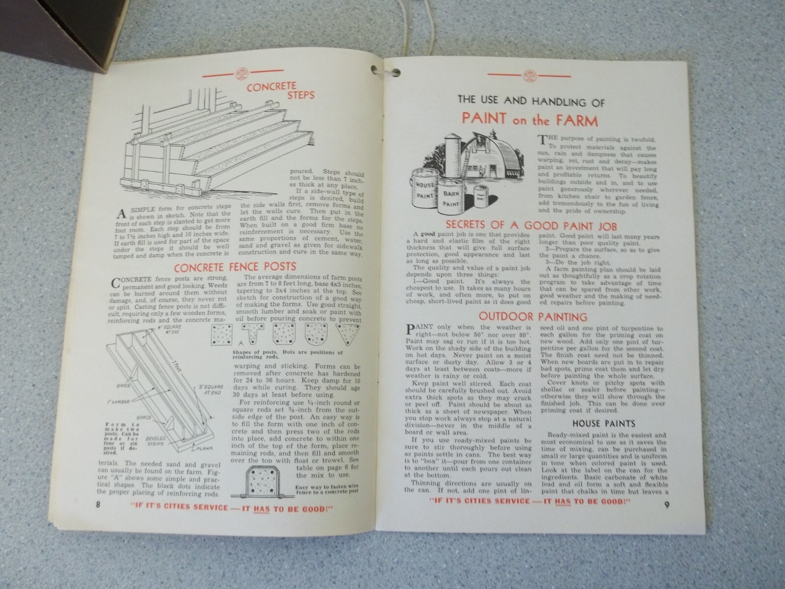 Cities Service Oils Farm Book 1943 Machinery Farm Guide booklet