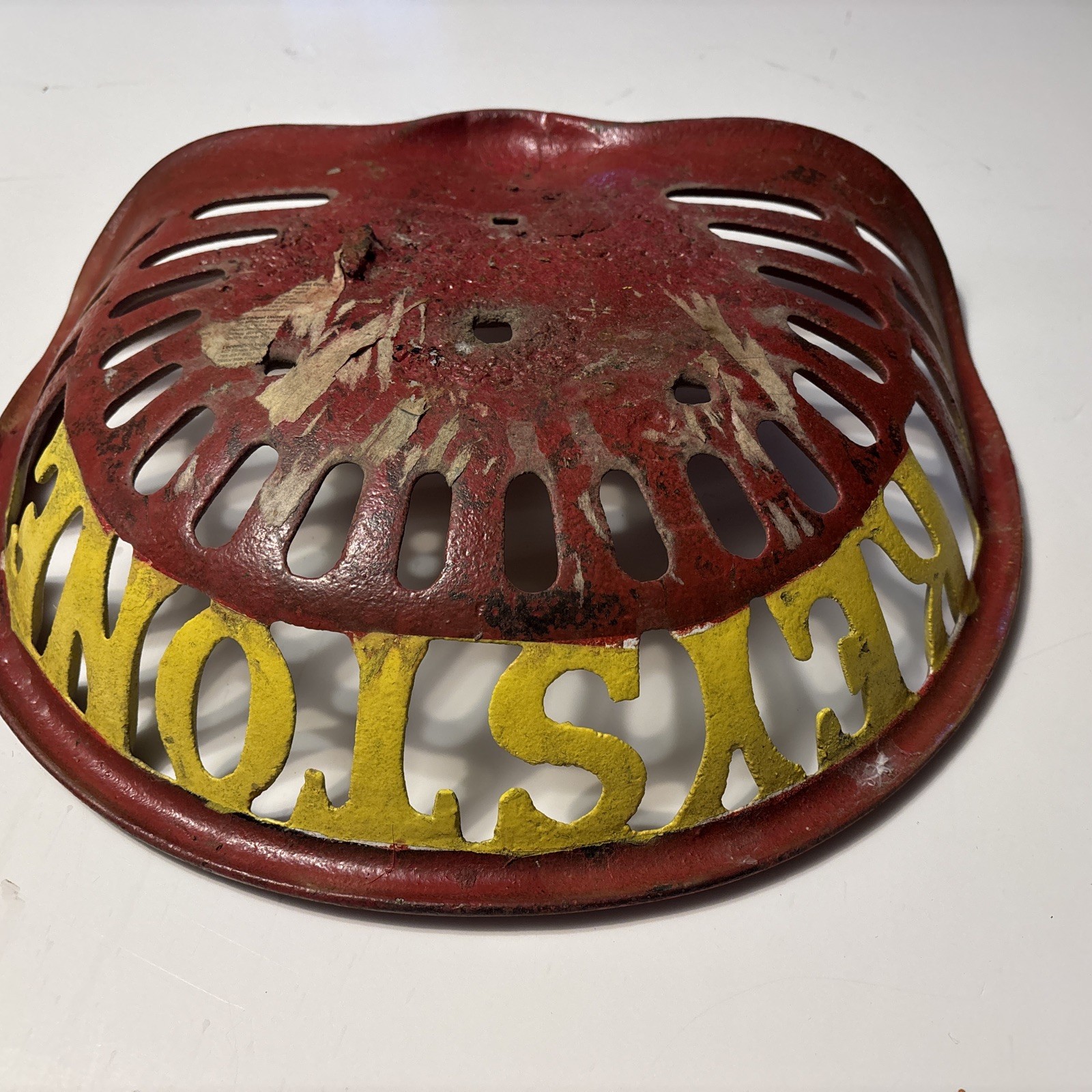 Vintage Keystone Cast Iron Tractor Seat Antique Farm Collectible