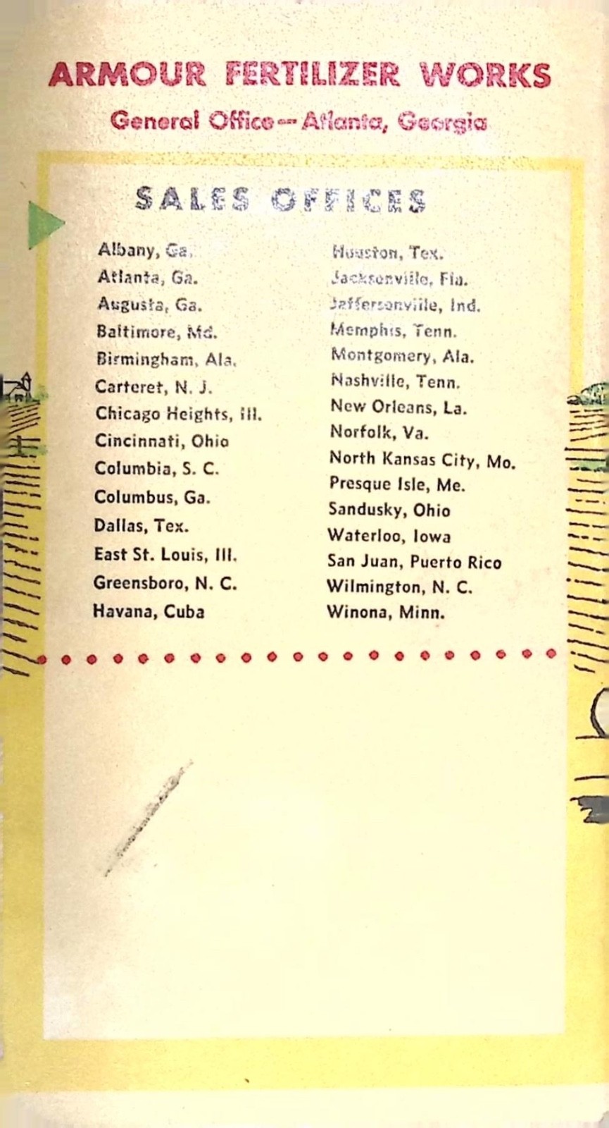 Vintage 1950s Armour Fertilizers Vertagreen Big Crop Advertising Memo Booklet