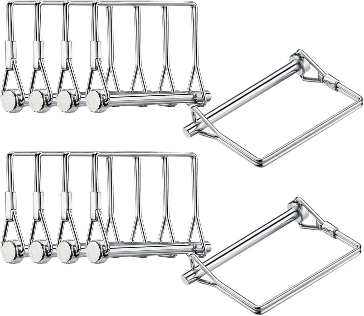 10 Pcs 5/16x4in Trailer Coupler Pin Heavy Duty Wire Lock Pin Secure Towing Hi…