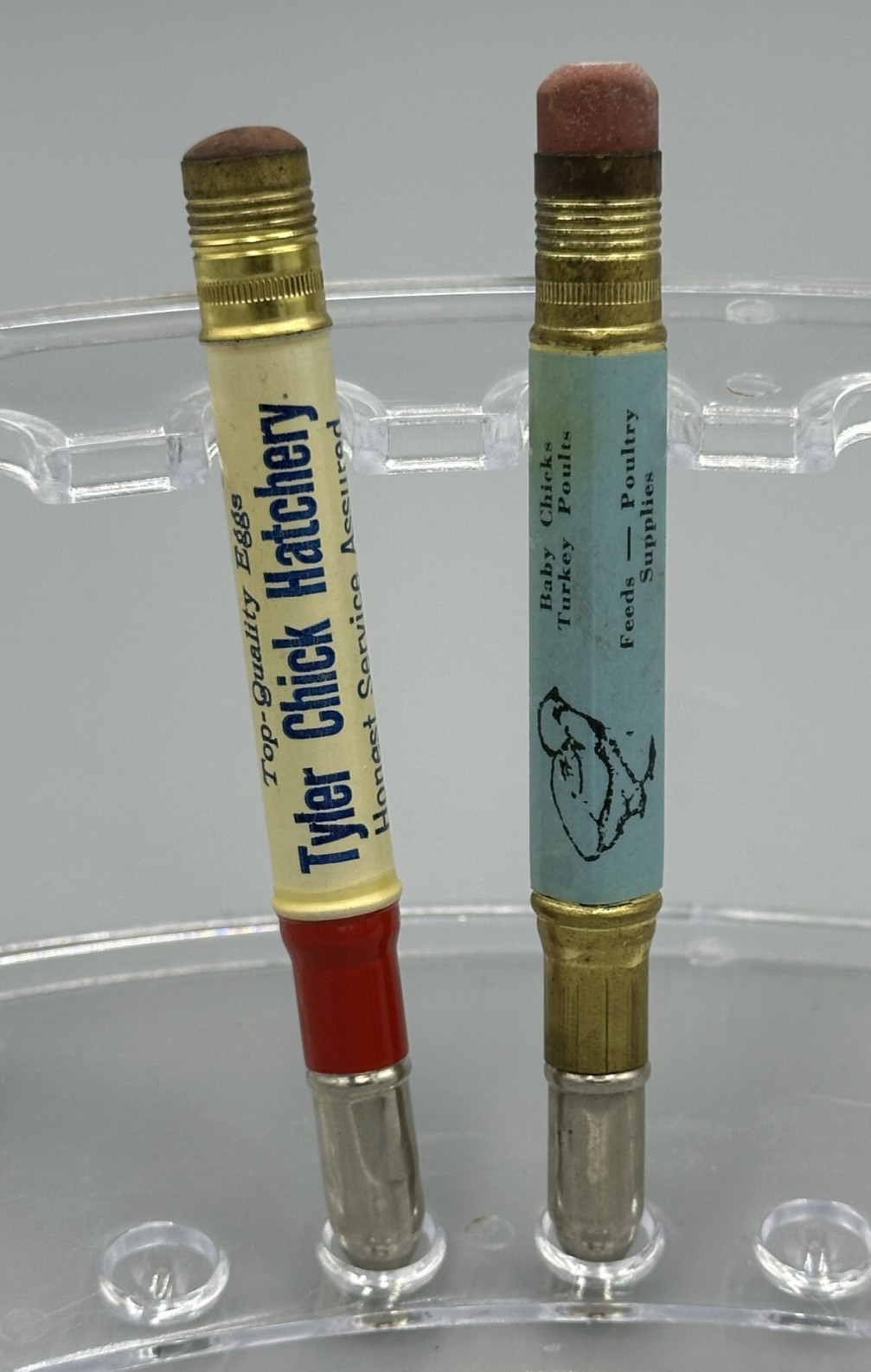 Vintage BABY CHICKS Advertising BULLET PENCIL Minnesota TYLER & STARBUCK