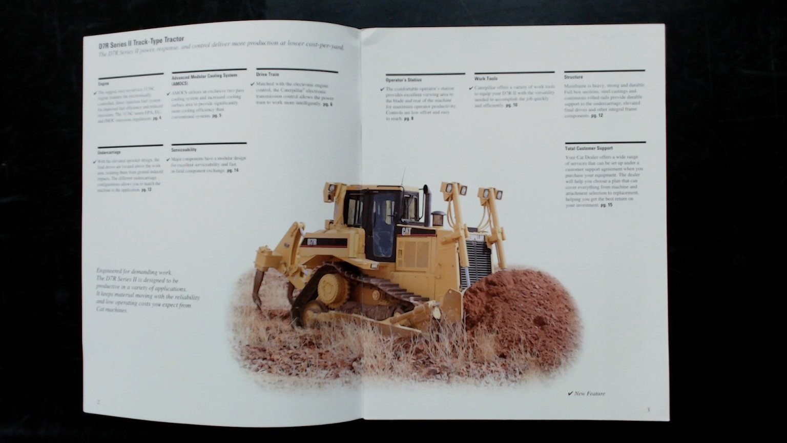 Caterpillar CAT D7R Series II Track-Type Tractor Brochure 2001