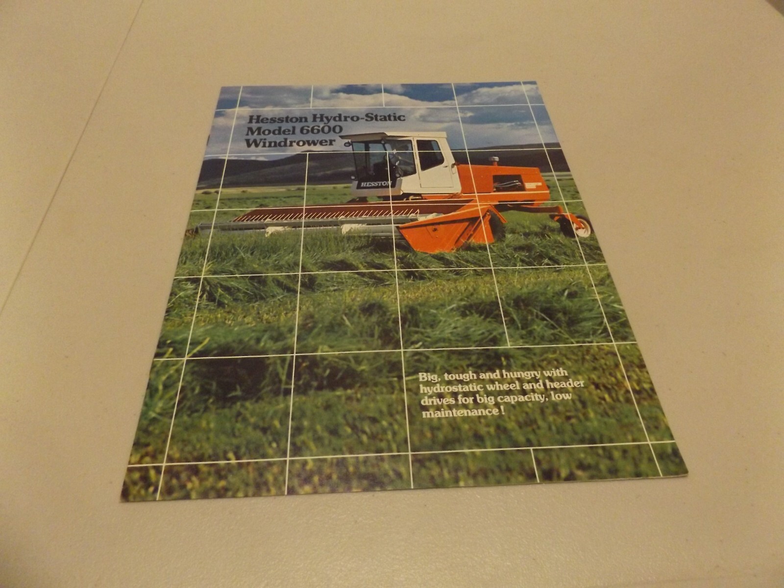 HESSTON Hydro-Static Windrower MODEL 6600, LIT # HW-1 875 1975