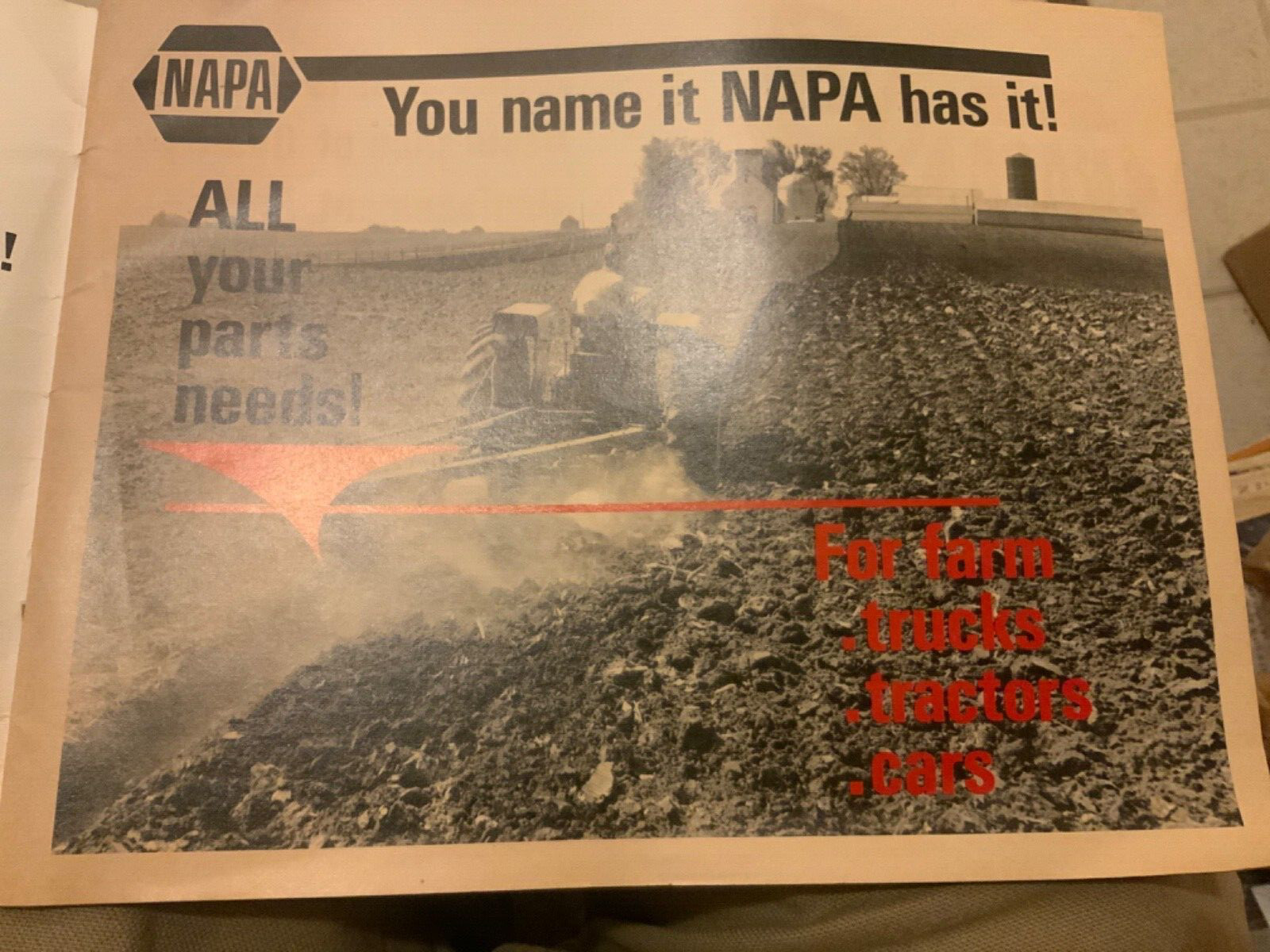 1971 NAPA Home Farm Ranch Supplies Vintage Catalog Part Equipment