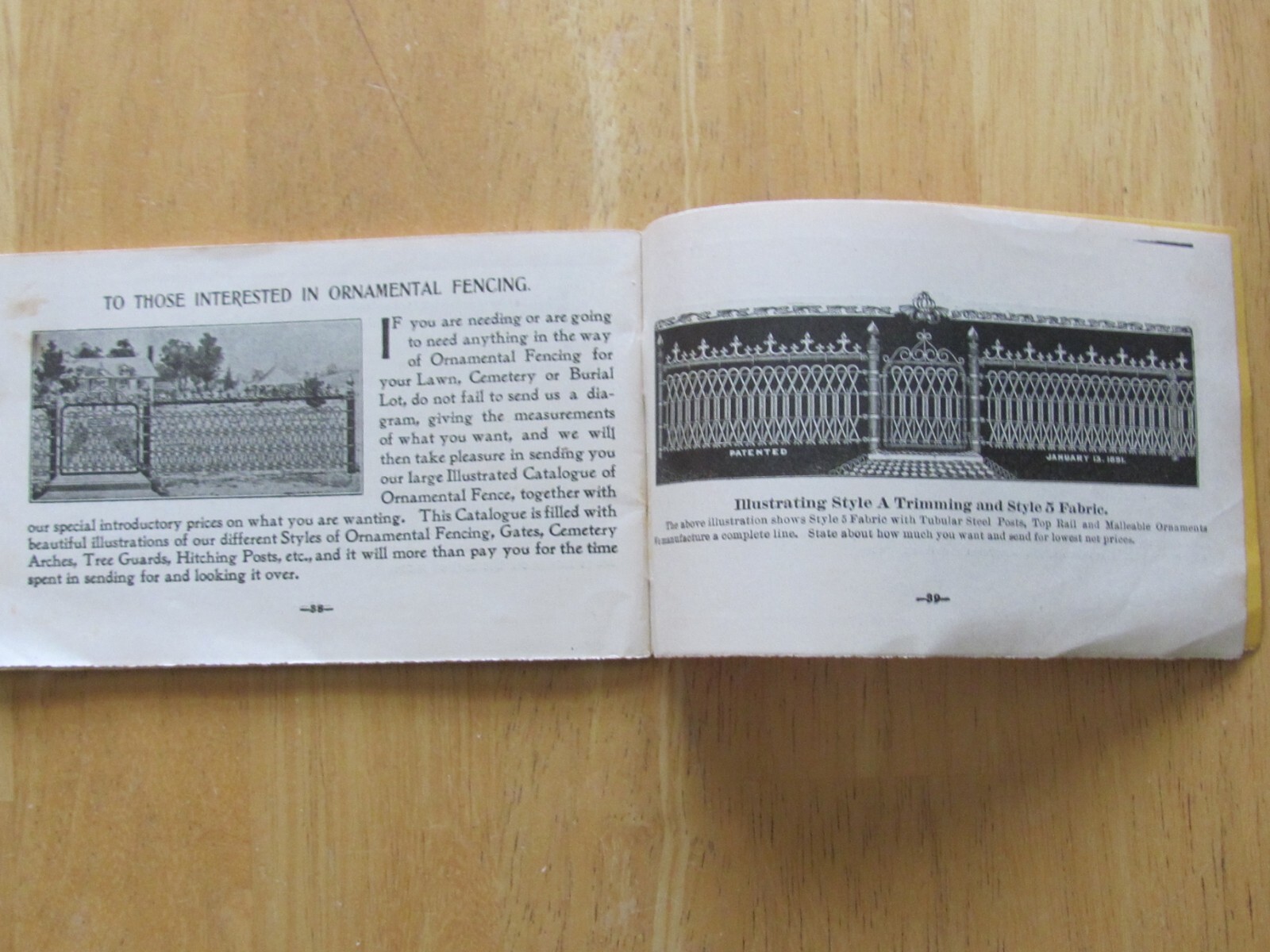 1901 CATALOG BOOKLET COILED SPRING FENCE WINCHESTER INDIANA FARM LAWN GATE