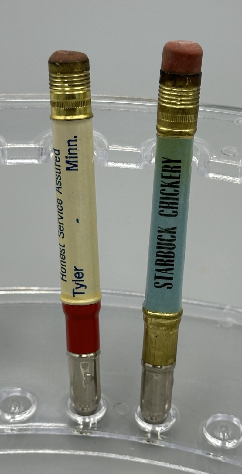 Vintage BABY CHICKS Advertising BULLET PENCIL Minnesota TYLER & STARBUCK