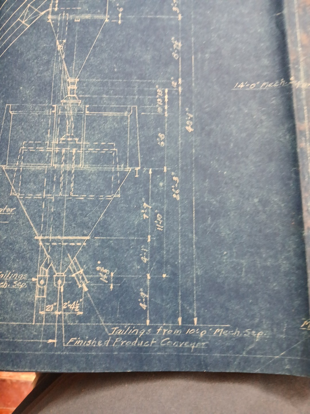 1932 Blue Print Raymond Bros. REPRINT Impact Pulverizer Co. Chicago , ILL