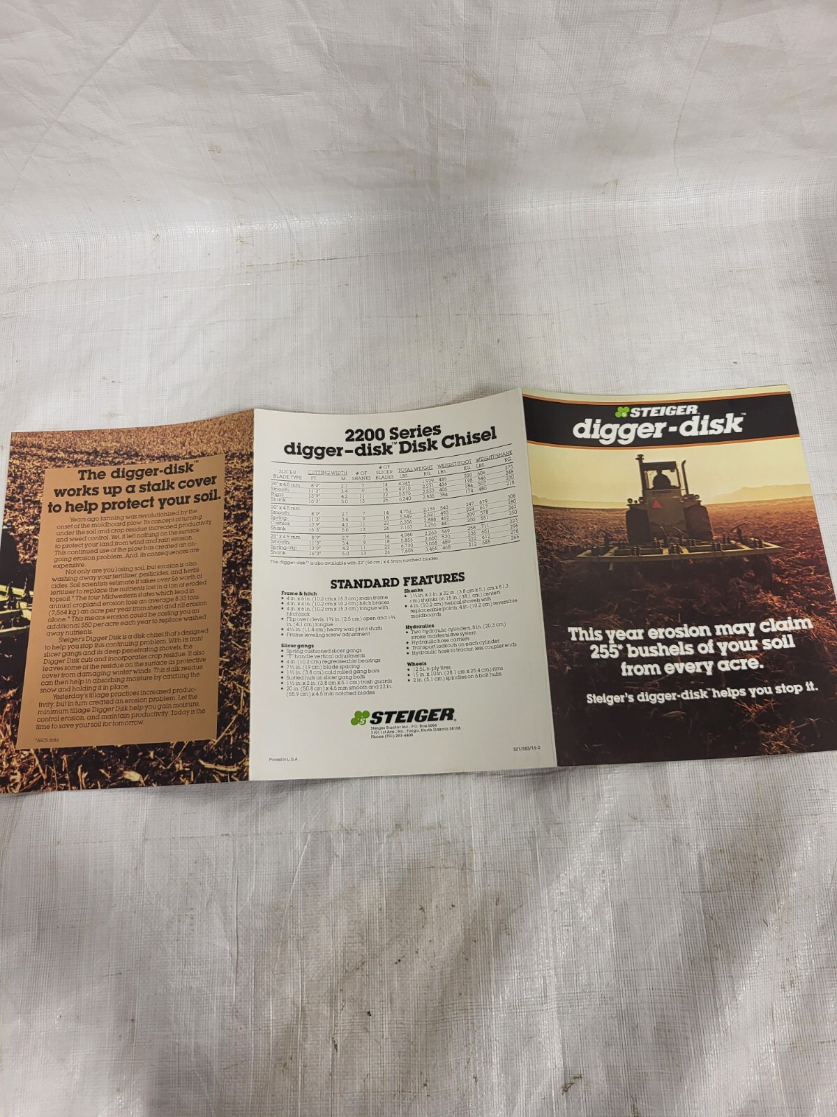 Original Steiger Digger-Disc Brochure Tractor