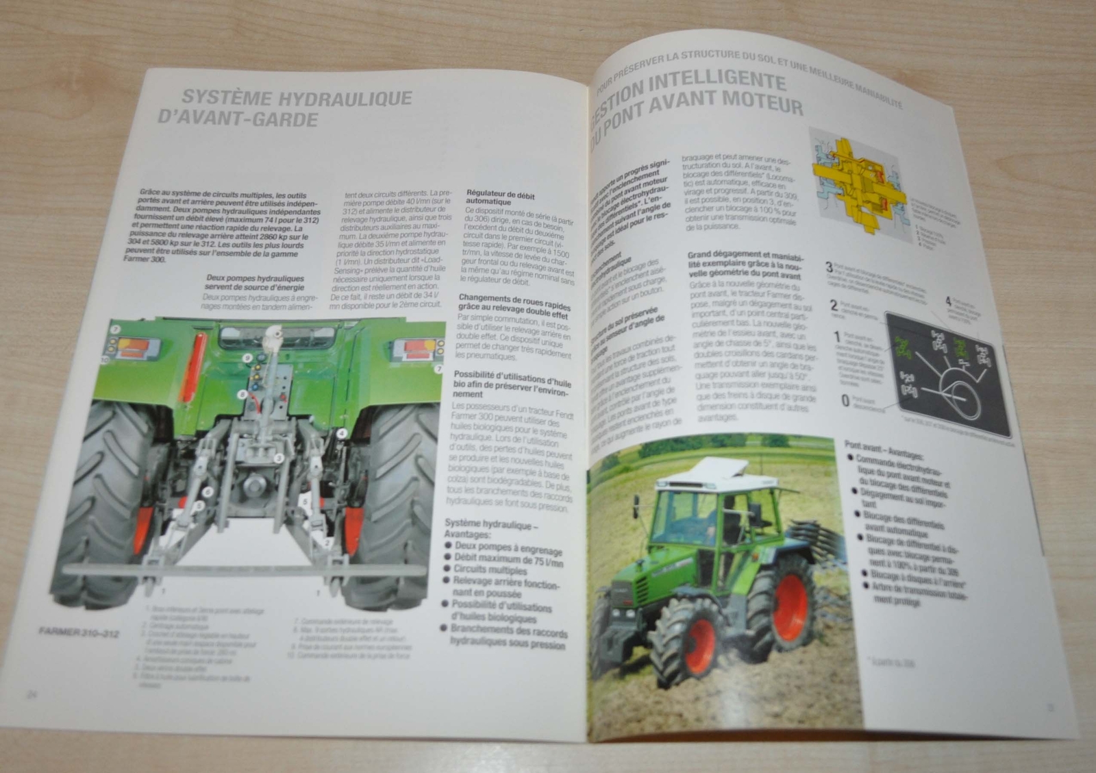 Fendt Farmer 300 Series Tractor Agricultural Brochure Prospekt FR
