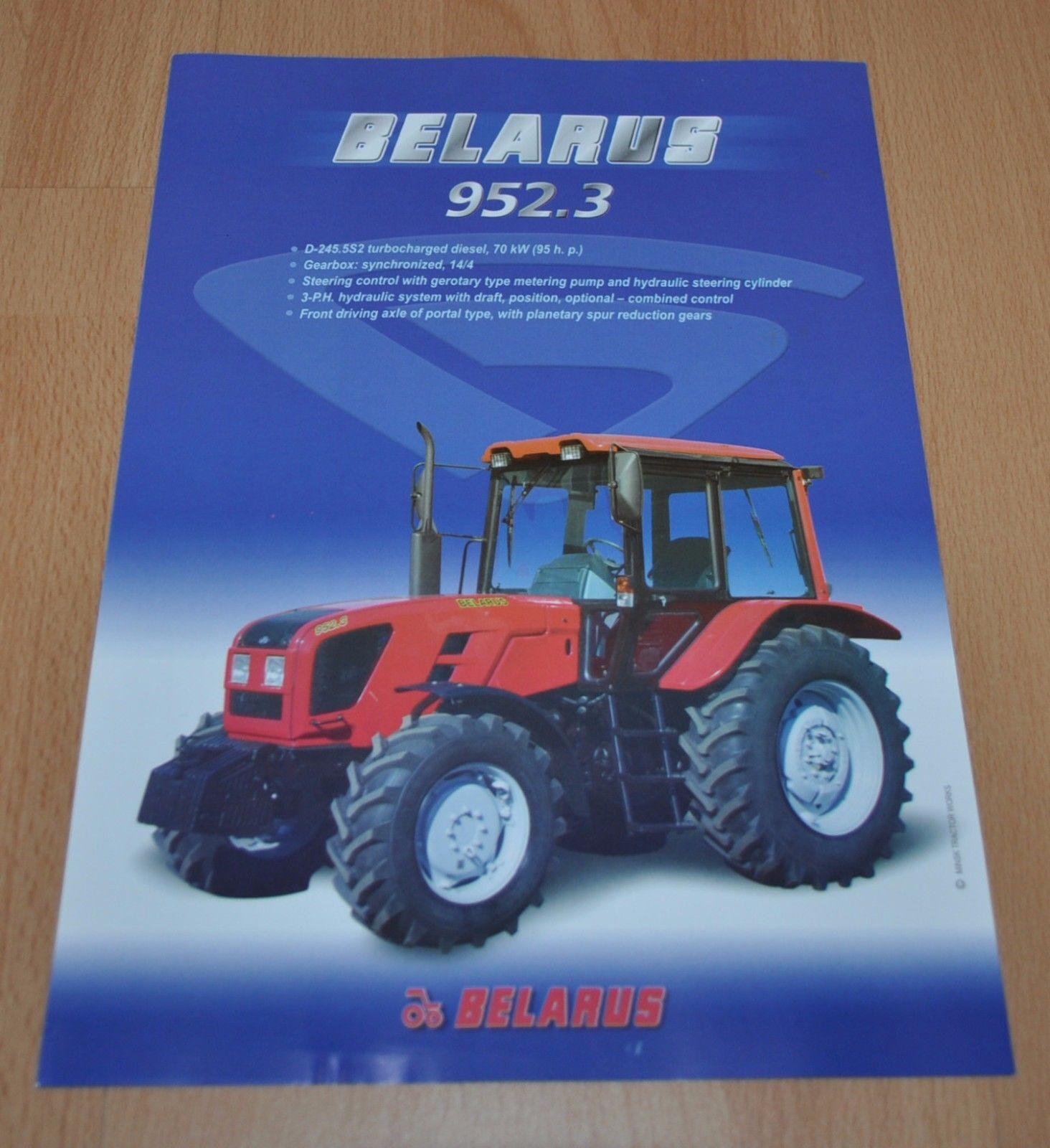 Belarus 952.3 MTZ ENG Tractor Agriculture Brochure Prospekt