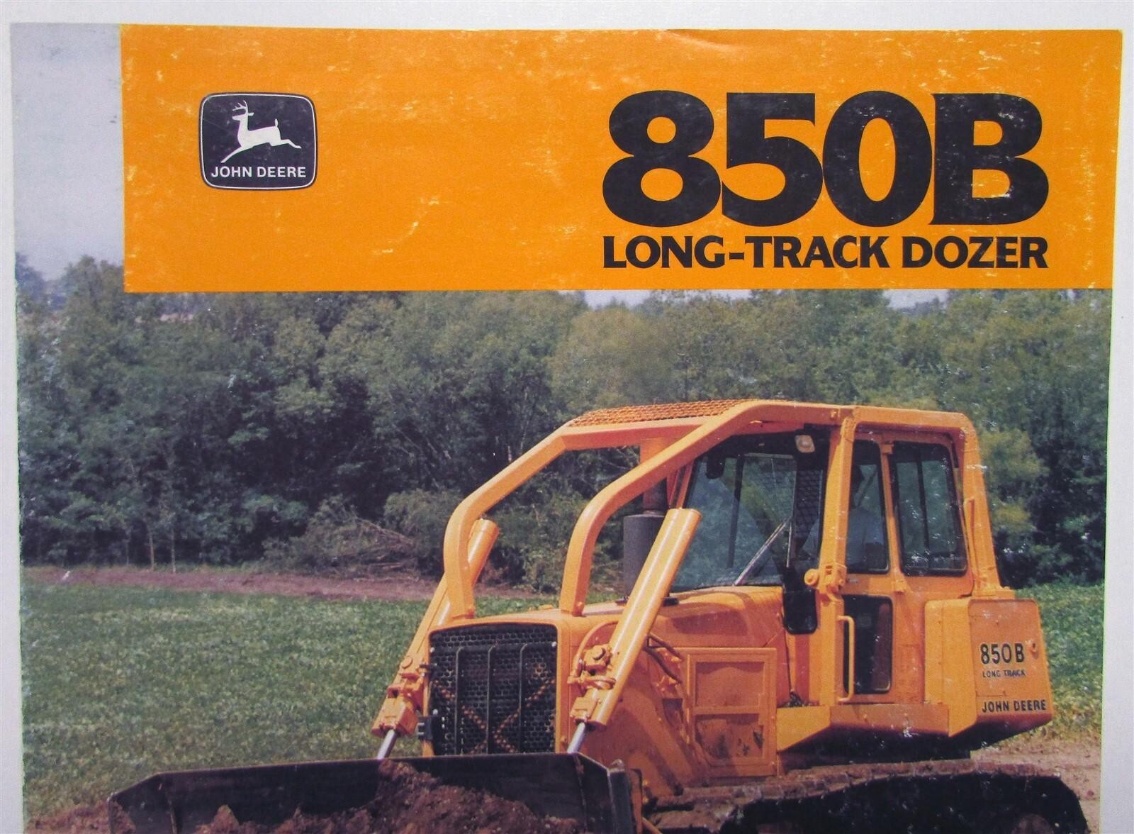 1990s John Deere 850B Dozer Specification Construction Sale Brochure