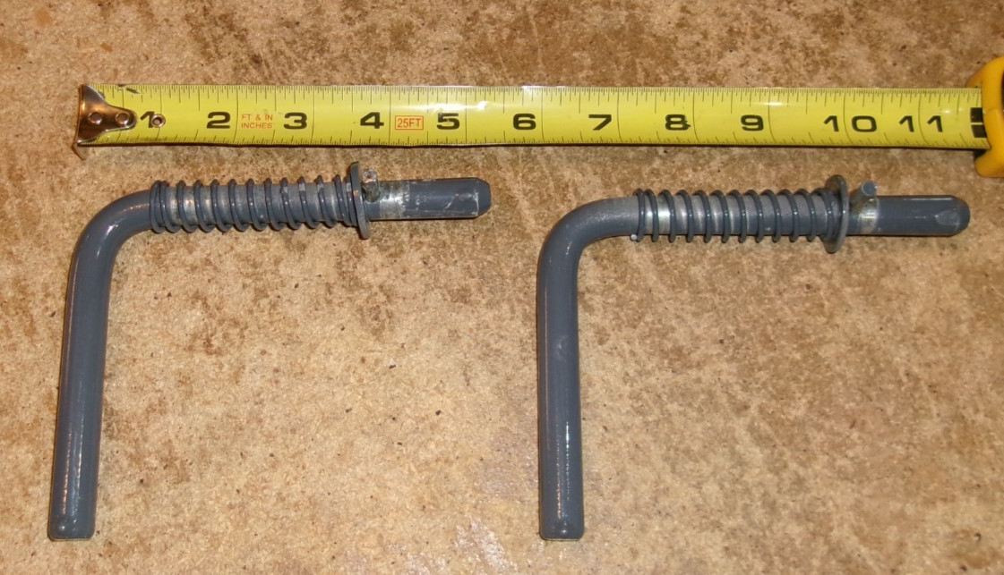 2-lot 1/2&Prime; diameter trailer gate spring latches in nice shape used