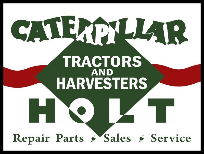CAT & Holt Tractors & Harvesters Sales & Svc. NEW Metal Sign: 12×16&Prime; Ships Free