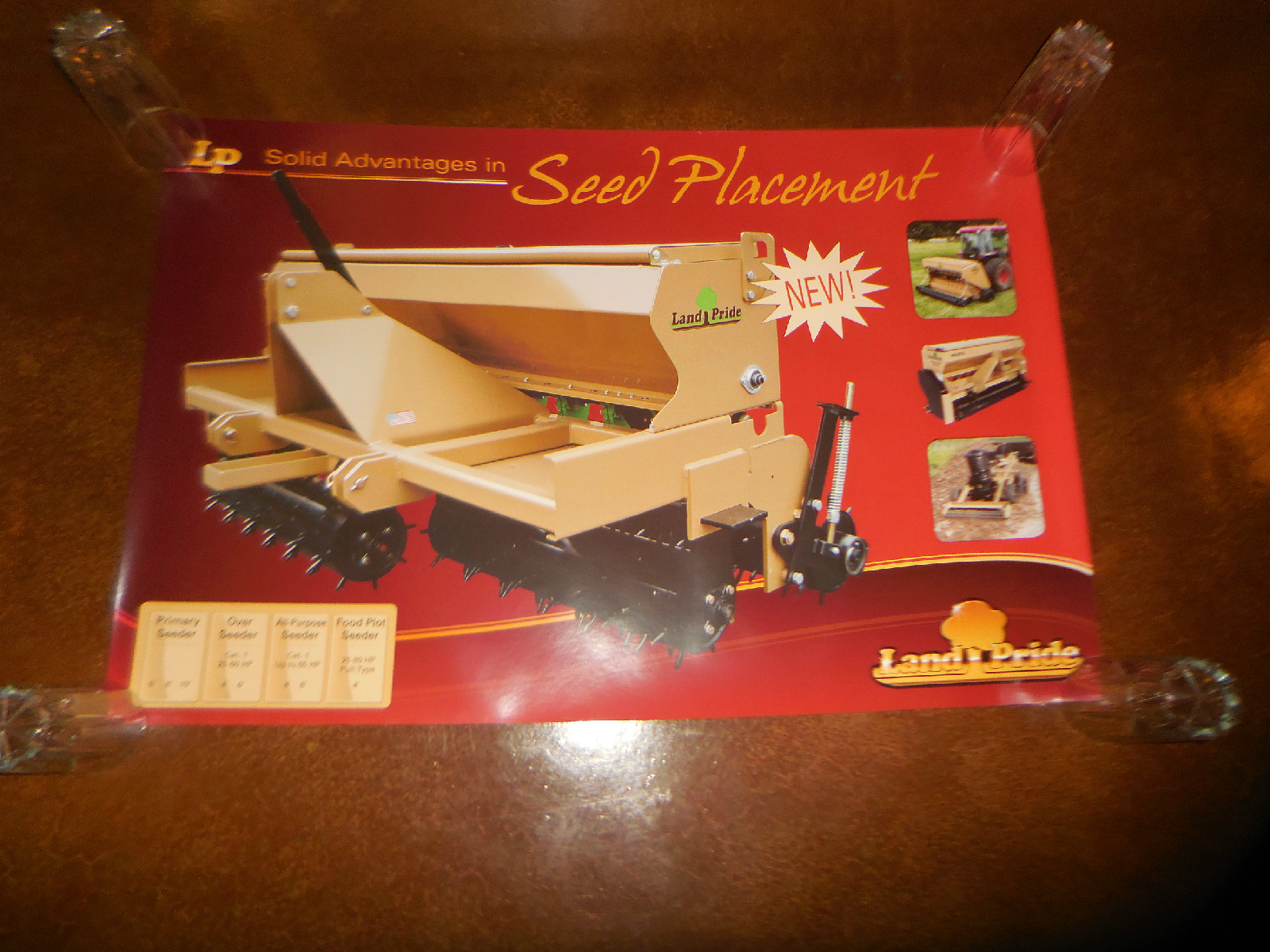 Original Land Pride Dealer Sales Poster Seed Placement Planters 24&Prime; X 36&Prime; NOS