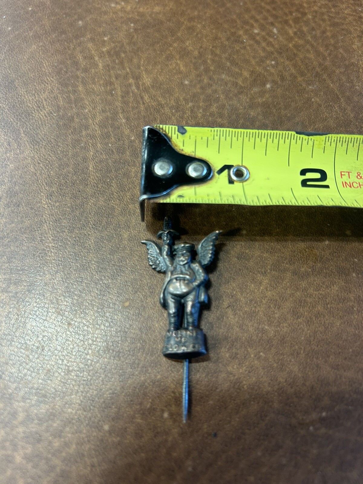 Vintage Moline Plow Co Flying Dutchman Corn Stickpin Pin Advertising WOW