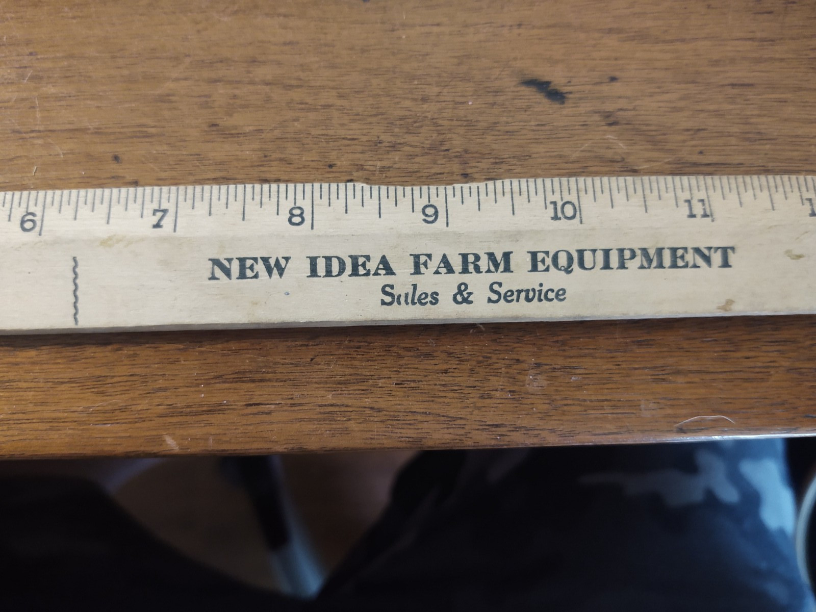 Vintage Agriculture advert. Ruler Littlestown PA Rebert , New Idea Farm Tractor