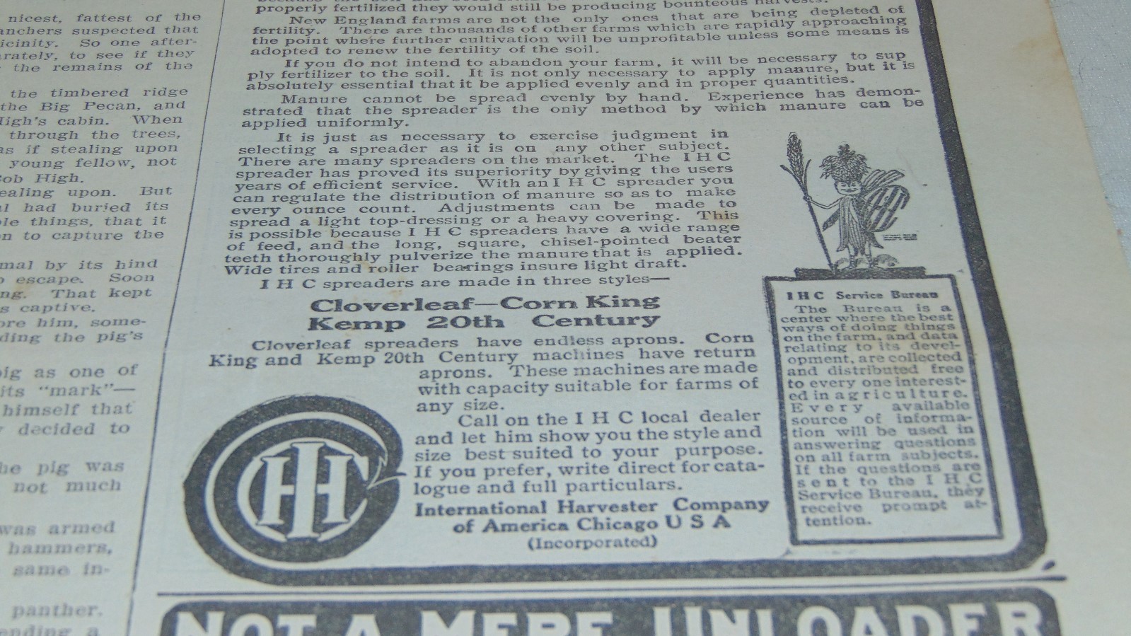 1911 Original INTERNATIONAL HARVESTER COMPANY AND OTHER ADVERTISING