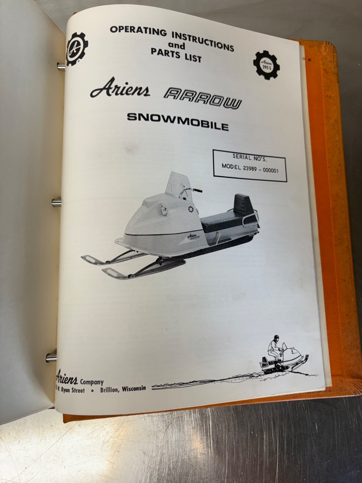 RARE ARIENS Equipment Dealer Service Manual Riding Mower Snow Mobile Tillers