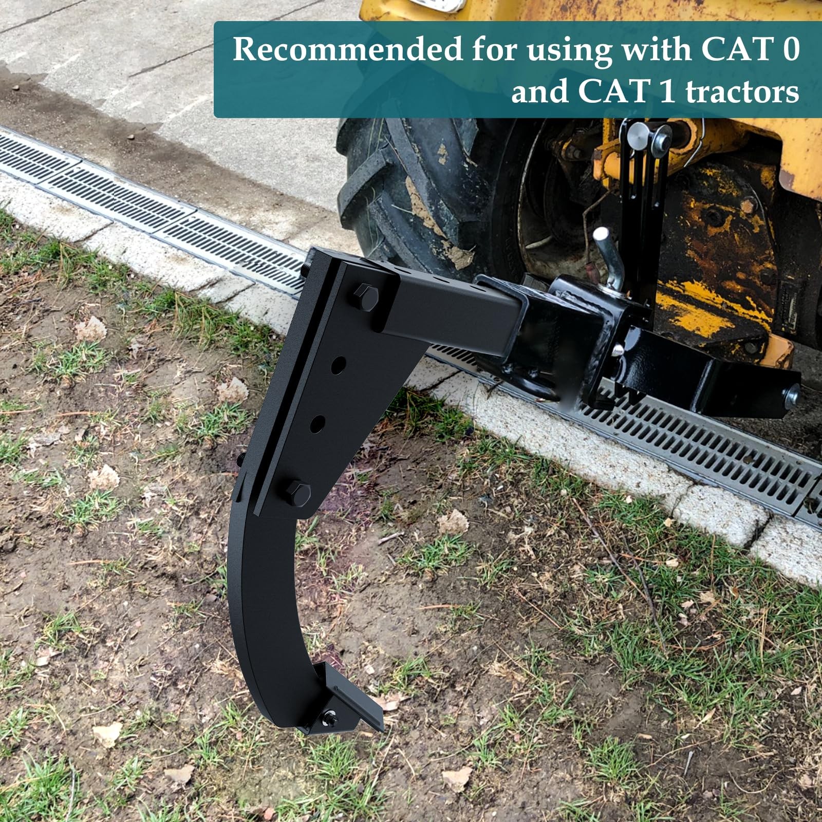 Hitch Mounted Trench Digger, 3 Point Ripper with 16&Prime; Trenching Shank Plow, He…