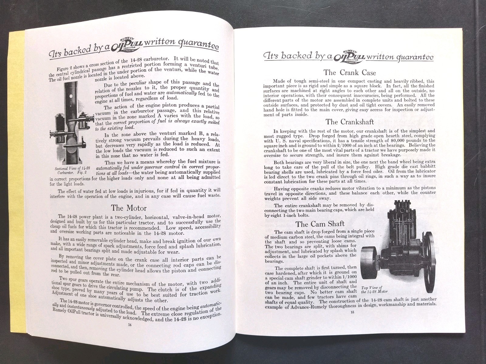 Rumley Oil Pull Tractor Dealer Brochure Guarantee Manual Print Advertising RARE